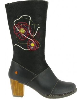 Сапоги Art 1246 memphis-lux suede black / salzburg