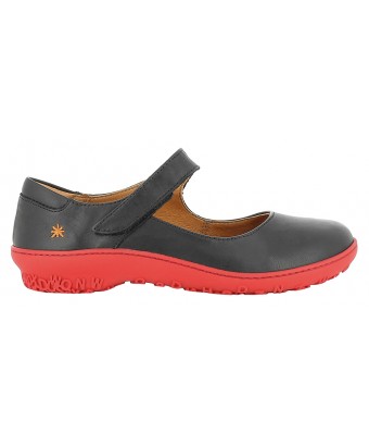 туфли mary jane art 1420 grass black-grosella / antibes