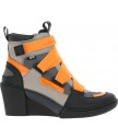 сникеры art 1563 multi leather grey-orange / rotterdam