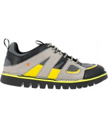 снікери art 1581 multi leather grey-yellow / ontario