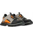сникеры art alternative 1650 multi leather grey-orange / art core 1
