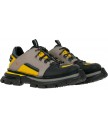 сникеры art alternative 1650 multi leather grey-yellow / art core 1