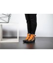 сникеры art 1563 multi leather grey-orange / rotterdam