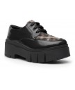 Туфлі art 1765 nappa shinny black-leopard / leeds
