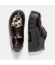 Туфлі art 1765 nappa shinny black-leopard / leeds