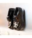 Туфлі art 1765 nappa shinny black-leopard / leeds