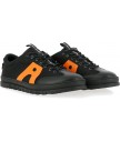 кеды art 1527 multi leather black-orange/mainz