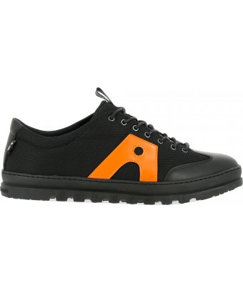 кеды art 1527 multi leather black-orange/mainz