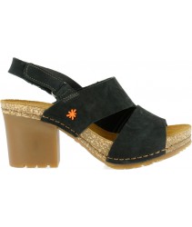 босоніжки art 1692 skin back black/soho