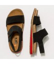 сандалии art 1614 skin back black/weimar