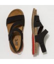 сандалии art 1615 skin back black/weimar