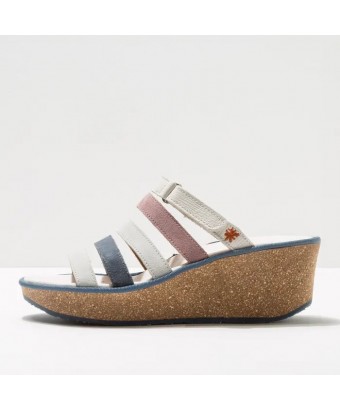 шлёпанцы art 1861 multi leather white/parma