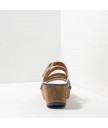 шлёпанцы art 1861 multi leather white/parma