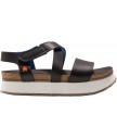 босоніжки анатомічні art 1268 cartago black-blue/mykonos