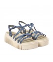 Босоножки Art 1576F Metalizado Blue/Brighton