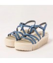 Босоножки Art 1576F Metalizado Blue/Brighton