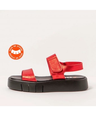 Сандалии Art 1854F Metalizado Red-Black/Malaga
