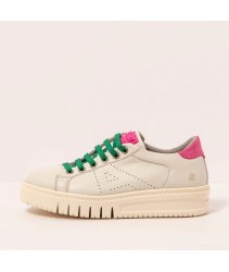 снікери art 1786 nappa cream-fuxia/belleville