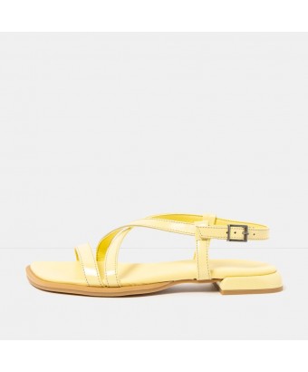 сандалии art 2001 nappa shinny pale yellow / bergamo
