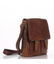 Сумка мужская Hill Burry 3076 Light brown из вощёной кожи Saddle Leather