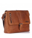 Сумка мужская Hill Burry 3058 Light brown из вощёной кожи Saddle Leather