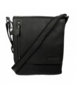 сумка мужская hill burry 3069s black из вощёной кожи saddle leather