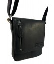 сумка мужская hill burry 3069s black из вощёной кожи saddle leather