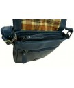 сумка мужская hill burry 3069s black из вощёной кожи saddle leather
