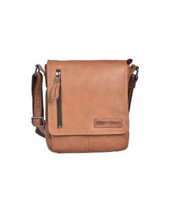 сумка мужская hill burry 3069s light brown из вощёной кожи saddle leather
