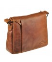 Сумка мужская hill burry 3075 light brown из вощёной кожи saddle leather