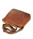 Сумка мужская hill burry 3075 light brown из вощёной кожи saddle leather