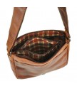 Сумка мужская hill burry 3075 light brown из вощёной кожи saddle leather