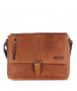 Сумка мужская Hill Burry 3058 Light brown из вощёной кожи Saddle Leather