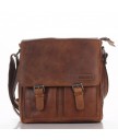 Сумка мужская Hill Burry 3076 Light brown из вощёной кожи Saddle Leather