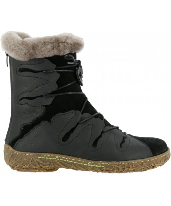 полусапоги зимние el naturalista n5447 soft grain-lux suede black / nido