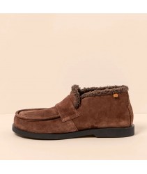 мокасини утеплені el naturalista n5878 silk suede chocolate / arenisca