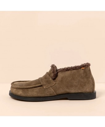 мокасины утеплённые el naturalista n5878 silk suede land / arenisca