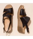 босонножки el naturalista n5028 natural grain black/leaves