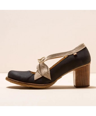туфли el naturalista n5113 pleasant black-piedra/picot
