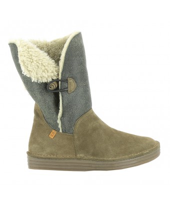 угги el naturalista n5055 doble faz-lux suede kaki/rice field