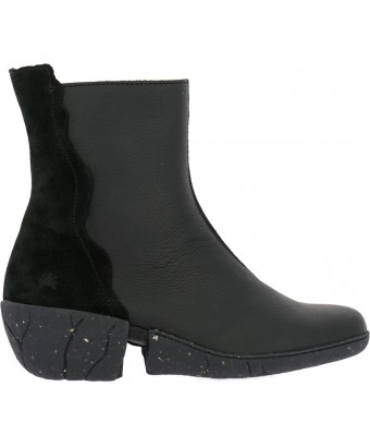 ботильоны el naturalista n5484 soft grain-lux suede black / caliza