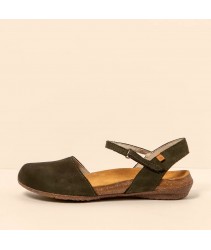 Босоніжки El Naturalista N412 Nobuck Lavado Kaki / Wakataua