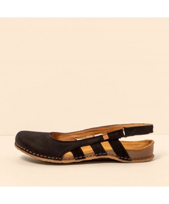 Сандали El Naturalista N5817 Nobuck Lavado Black / Panglao