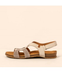 Сандалі El Naturalista N5819 Wax Nappa-Silk Cream-Taupe / Panglao