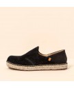 Эспадрильи El Naturalista N677 Silk Suede-Cotton Black/Campos