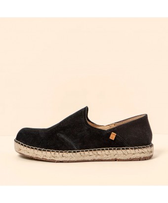 Эспадрильи El Naturalista N677 Silk Suede-Cotton Black/Campos