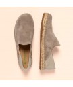 Еспадрильї El Naturalista N677 Silk Suede-Cotton Taupe/Campos