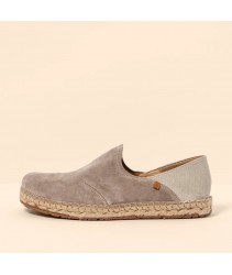 Еспадрильї El Naturalista N677 Silk Suede-Cotton Taupe/Campos