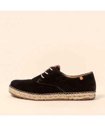 Еспадрильї El Naturalista N678 Silk Suede Black/Campos