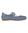 балетки el naturalista N960 suede trenzado vaquero / croché